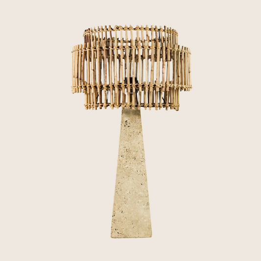 Cairo Travertine Table Lamp