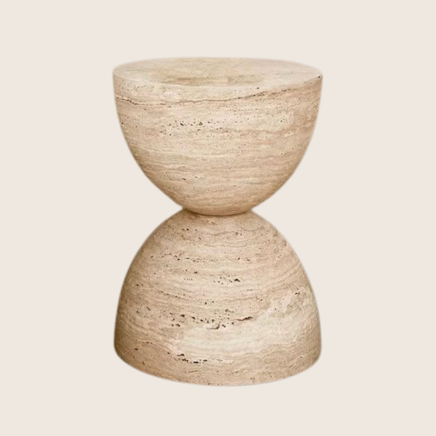 Kyoto Travertine Side Table