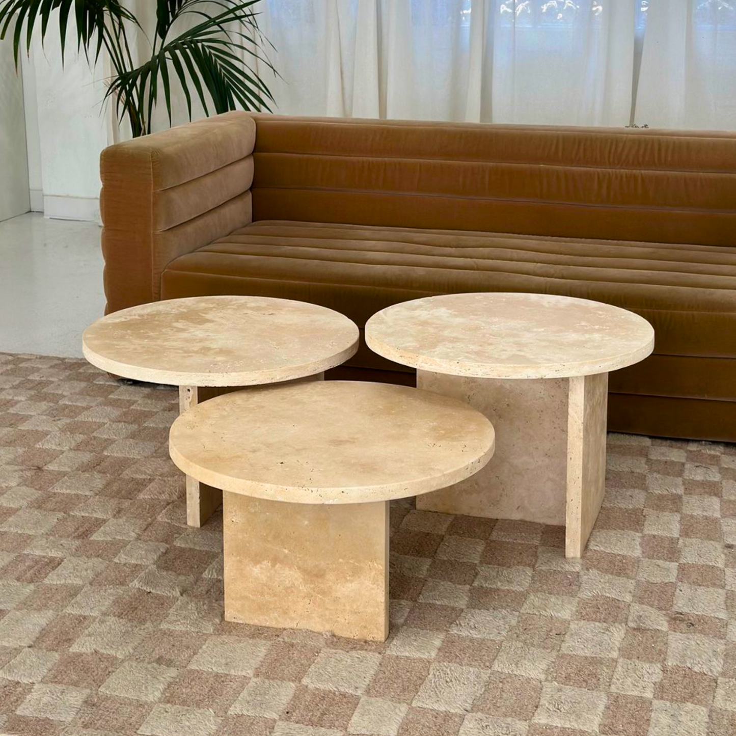 Prague Travertine Coffee Table