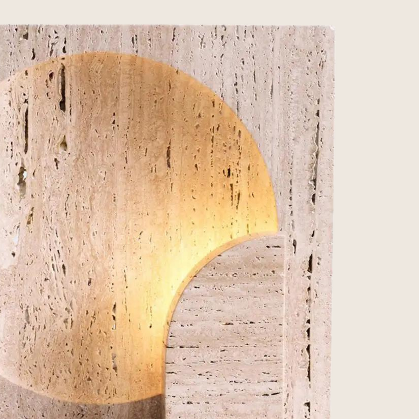 Baku Travertine Table Lamp