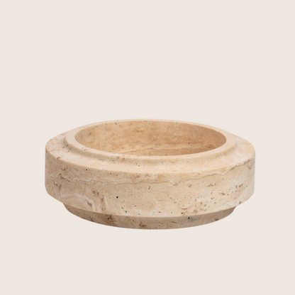 Troy Travertine Bowl