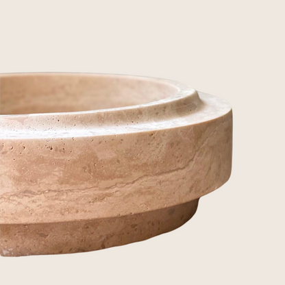 Troy Travertine Bowl