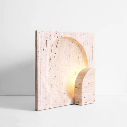 Baku Travertine Table Lamp