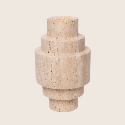 Troy Travertine Vase