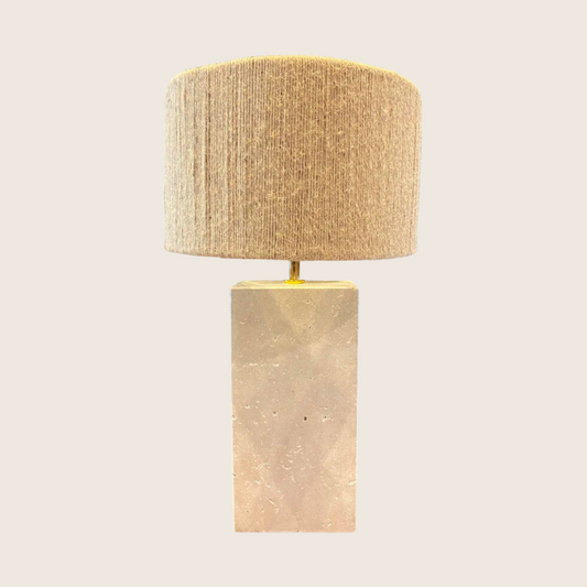 Singapore Travertine Table Lamp