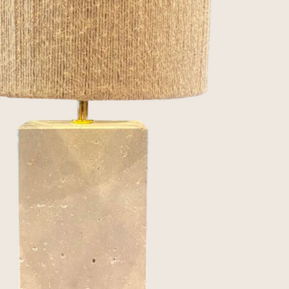 Singapore Travertine Table Lamp