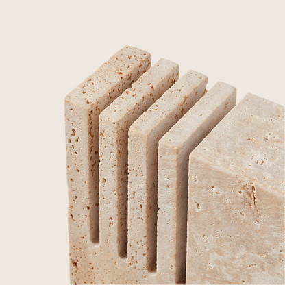 Barcelona Travertine Bookends