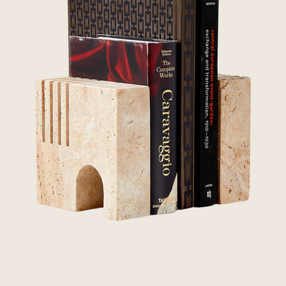 Barcelona Travertine Bookends