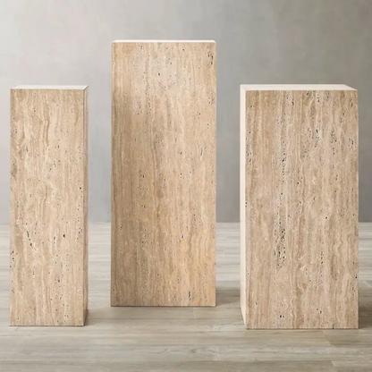 Singapore Travertine Side Table