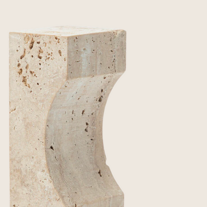 Santorini Travertine Bookends