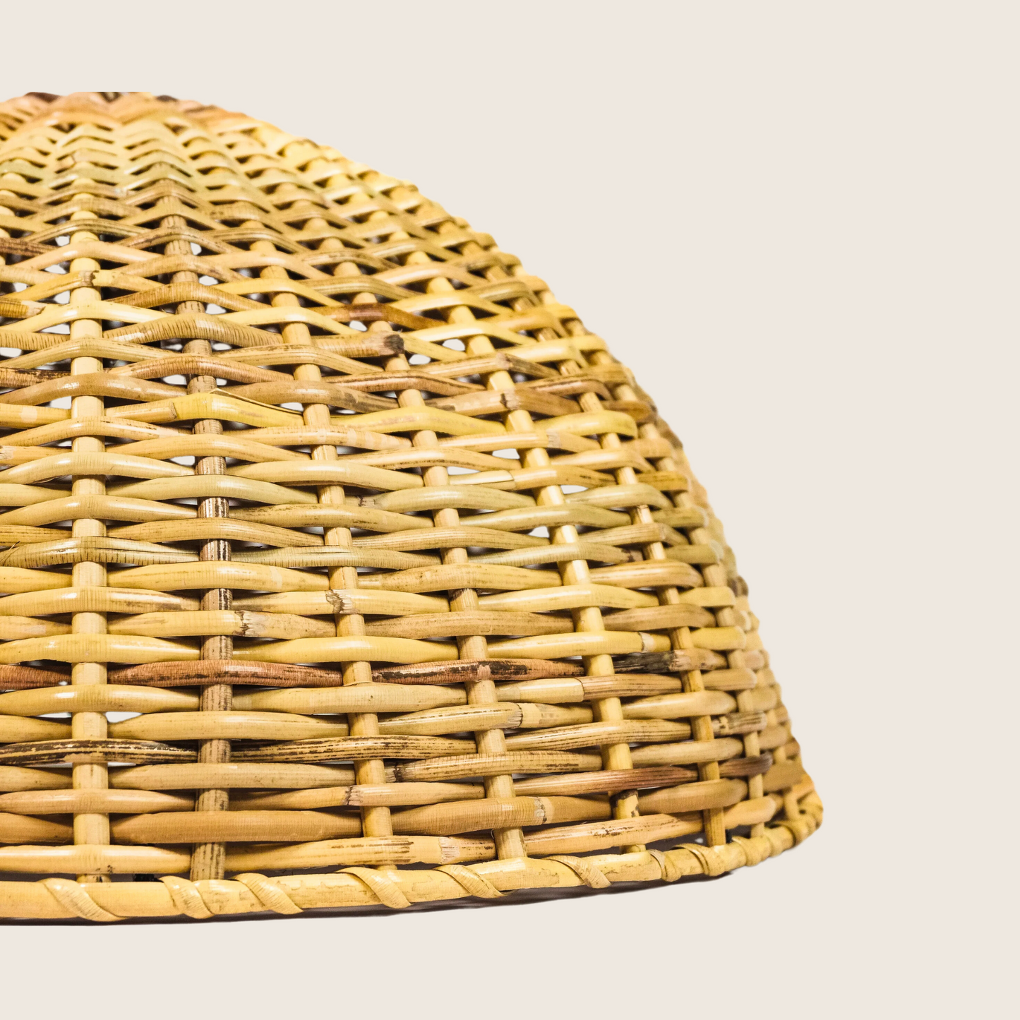 Dome Cane Lamp Shade